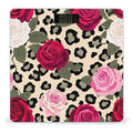Smart Scale for Body Weight Automatic Switch Digital Bathroom Weighing Scale Animal Rose Flowers Cheetah Leopard Print Floral