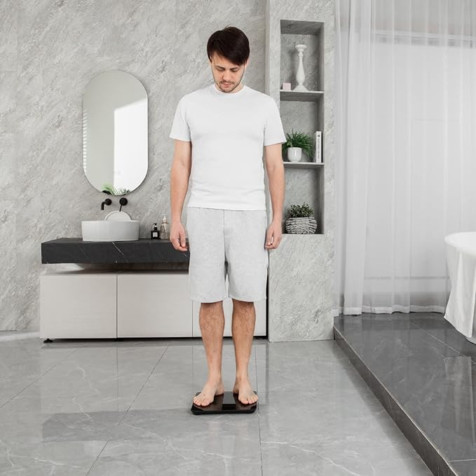 Etekcity Scale for Body Weight Digital Bathroom Scales for People Most Accurate to 0.05lb Bright LED Display &amp Large Clear Numbers Upgraded Quality for the Elderly Safe Home Use 400 lbs
