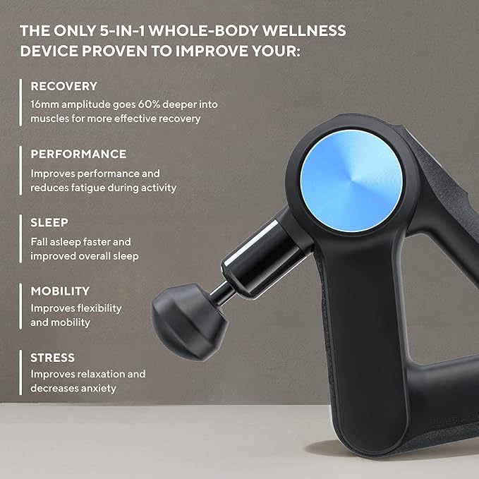 TheraGun Pro Handheld Deep Tissue Massage Gun - Bluetooth Percussion Massage Gun &amp Personal Massager for Pain Relief &amp Circulation in Neck Back Leg Shoulder and Body (Black - 4th Gen)