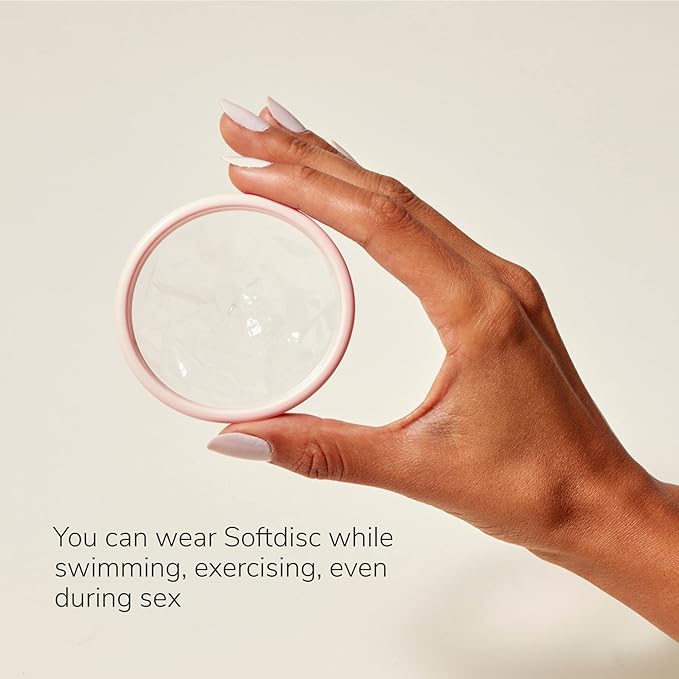 Softdisc Menstrual Discs – Disposable Period Discs for Heavy or Light Periods | 12-Hour Leak Protection | Tampon Pad and Cup Alternative | Capacity of 5 Super Tampons | 24 ct.