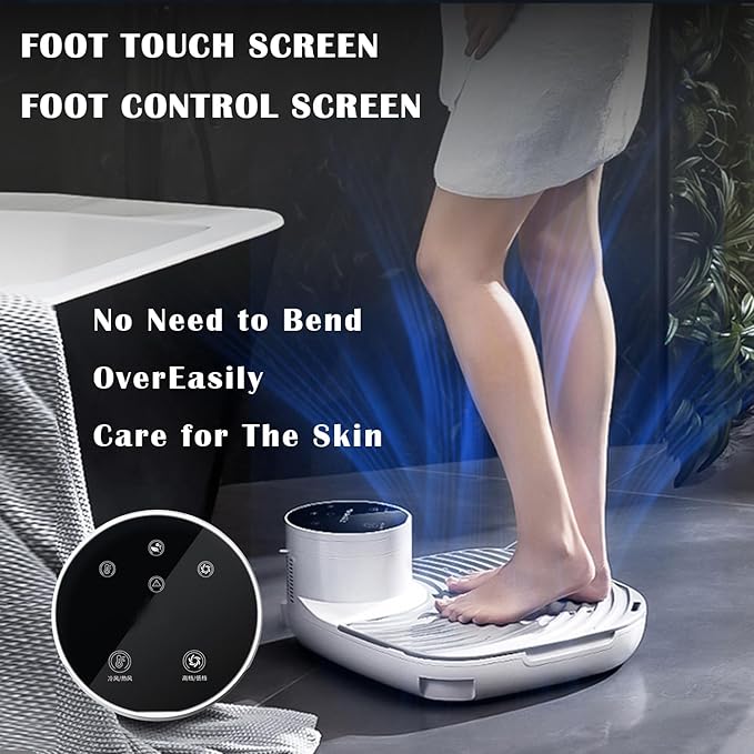 Professional Body Dryer Machine Body Hair Dryer with Cold/Warm Air Body Heater Blow Dryer Touch Screen Design Waterproof for Quick Dry After Bathwith Weight Scale