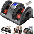 Shiatsu Foot Massager Machine with Heat Deep Kneading Foot Massager for Plantar Fasciitis Neuropathy Pain Relief Calf Leg Ankle Massage Remote Control Gifts for Women Men (Gray)
