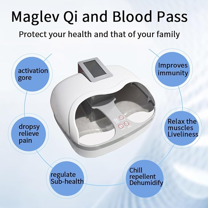 Terahertz Foot Massager Health Physiotherapy Instrument Magnetic Pulse Measuring Health Quantum Instrument with Belly Belt Work from Home Essentials