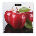 Red Apple FruitScale for Body Weight with LCD High Precision Weighing Scales Fashion Sturdy Tempered Glass Weight Scales Easy-to-Read Digital Bathroom Scale for Daily 400lb