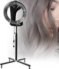 Hair Color ProcessorProfessiona Orbiting Infrared Hair Dryer Freestanding Rotating 3-in-1 Salon Hair Dryer Adjustable Standing with Rolling Base