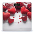 Handmade Red Hearts Bathroom Scale for Body Weight 400 Lb Weight Scale with High Precision Sensors Tempered Glass Highly Accurate Digital Weighing Machine for People