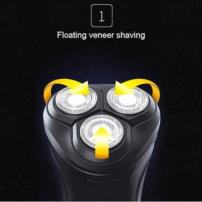 Electric Razor for Men Shavers for Men Rotary Shaver Razor Wet and Dry with Pop-Up Trimmer IPX7 Waterproof USB Rechargeable