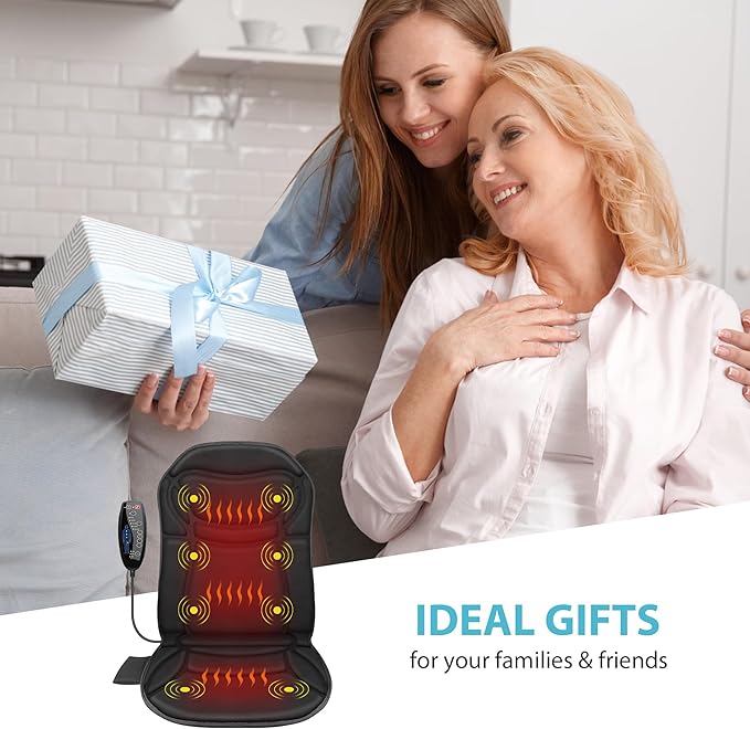 Shiatsu Foot Massager with Heat &amp Back Massager Chair Pad