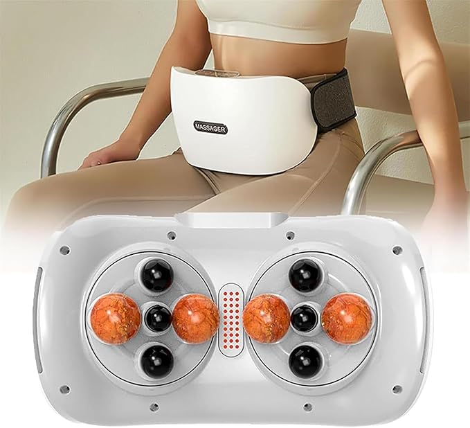 Electric Abdominal Massager Abdominal Rubbing Instrument 3 Level of Strength Adjustment &amp Forward/Reverse Massage 10 Minutes Intelligent Timing for Gastrointestinal Care