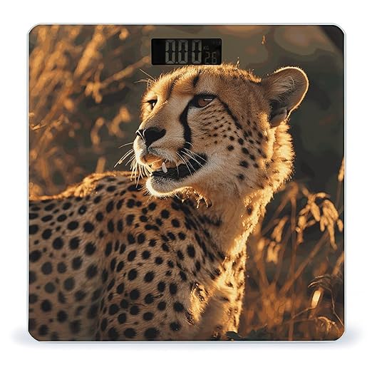 Cheetah Bathroom ScaleHighly Accurate Digital Weighing Machine for People Bright LED Display Weight Scale for The Aldult Home Use