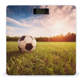 Soccer Ball on A Field Scale for Body Weight Highly Accurate Digital Bathroom Scale Sturdy Tempered Glass Weighing Scales with LCD Display Fashion Body Fat Smart Scales 400lb