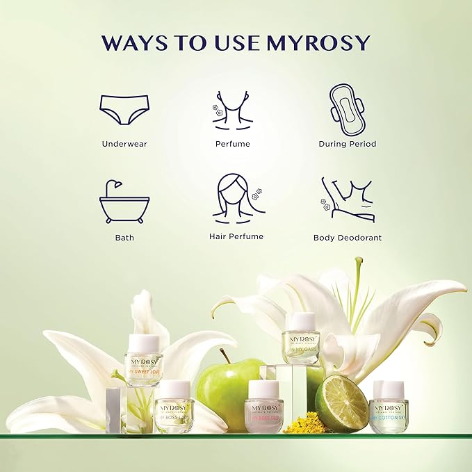 My Best Self Deodorizing Perfume Oil for Women - Dermatologist Approved- Intimate Fragrance- Hypoallergenic Long Lasting Alcohol &amp Paraben-Free Odor Control Fragrance Oil for Feminine Area