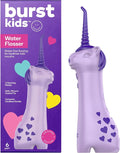 BURST Kids Water Flosser (Unicorn) | Cordless &amp Rechargeable Water Flosser for Teeth | 3 Gentle Pressure Modes | Silicone Safety Tip | Braces-Friendly | Fun Kid-Safe Design | 155mL Water Tank