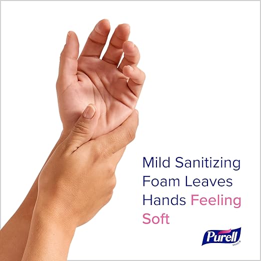 PURELL Advanced Hand Sanitizer Fragrance Free Foam 1200 mL Refill for PURELL ES10 Automatic Hand Sanitizer Dispenser (Pack of 2) - 8351-02