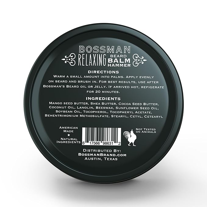 Bossman Beard Balm Variety Pack - Beard Grooming Growth and Care Kit - Softener and Moisturizer - All 6 Scents
