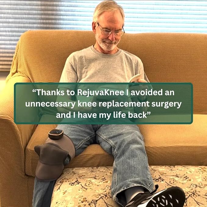 RejuvaKnee Triple Method Massager – The Official Rejuvacare 2026 – Adjustable Rejuvaknee Knee Massager for Comfort and Relaxation – Home Use Knee Wrap Massager – One Size 1 Piece