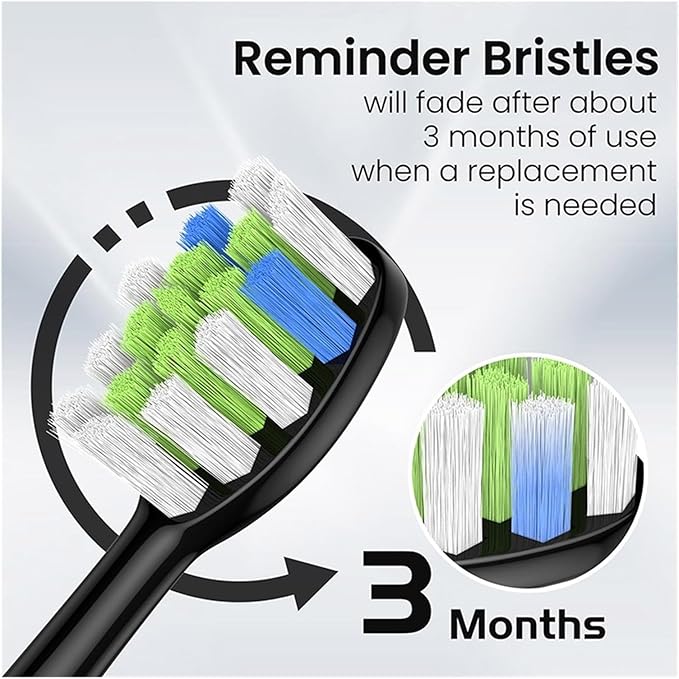 5 Pcs/10 Pcs Replacement Brush Heads Compatible for Electric Toothbrush(5 pcs WT)