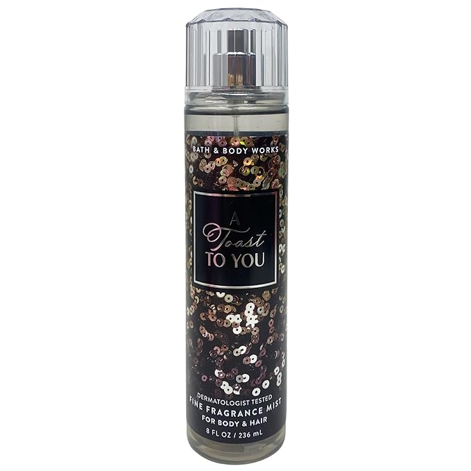Bath &amp Body Works A Toast To You - Fragrance Mist and Body Wash - with a Creamy Rose Bar Soap