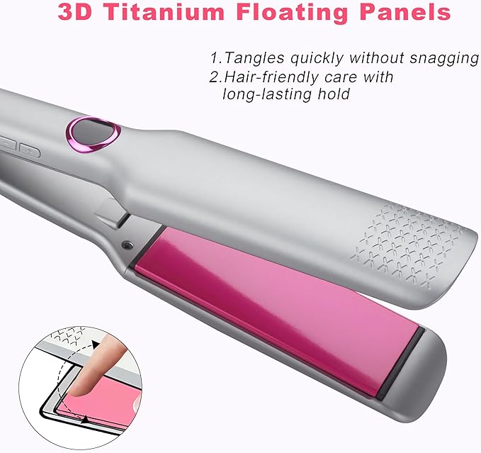 Titanium Flat Iron Hair Straightener Hair Straighteners for Women Fast Heating &amp 11 Temperature Settings