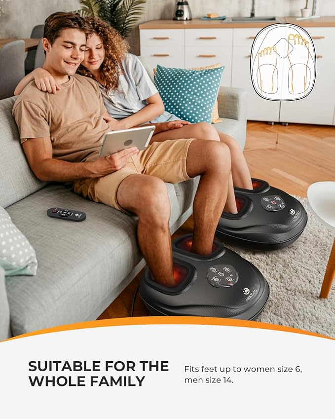 CooCoCo Plantar Fasciitis Foot Massager &amp Vibration Back Massager