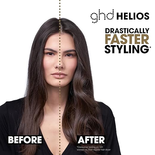 ghd Helios Hair Dryer ― 1875w Professional Blow Dryer Longer Life + Brushless Motor Lightweight Hair Dryer for Salon-Worthy Blowout