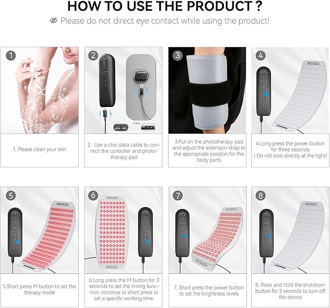Red Light Therapy Belt for Weight Loss Infrared Body Wrap Pad with 360 LEDs Fat Burner Waist Stomach Belly Back Pain Relief Portable Rechargeable Lipo Wrap with 3000mAh BatteryGray