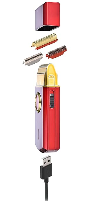 StyleCraft Uno Cordless Single Foil Shaver Mini Travel Size Portable Gold Titanium Premium Head Turbocharged Motor