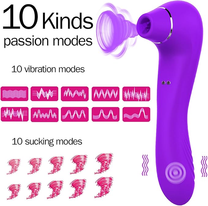 Golden Glow Luna Personal Massager Luna Pro Age Massager Waterproof USB Rechargeable (Purple)