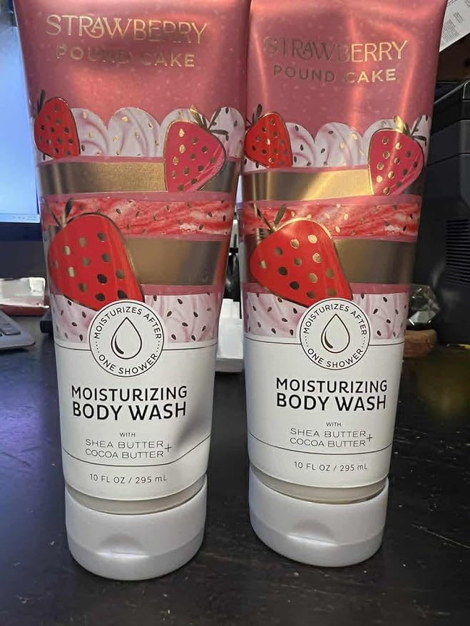 2 STRAWBERRY POUND CAKE Bath &amp Body wash