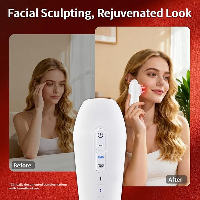 4-in-1 Body Sculpting MachinePortable Cellulite Massager Tool Body Contouring Machine for Belly Waist Arms Leg Massage