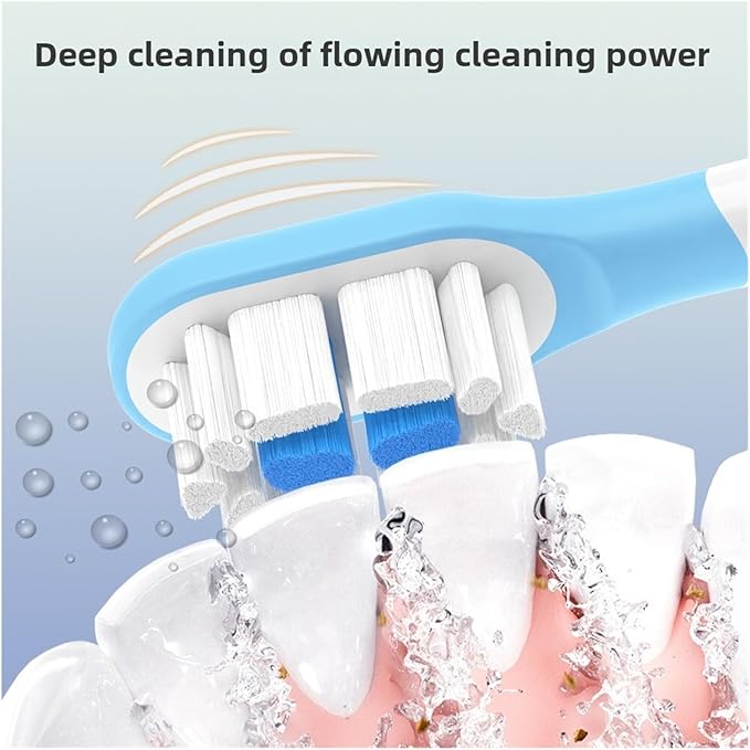 4 Pcs Heads SuitableCompatibility for Mijia MES609/MES610 Sonic Sweeping Electric Toothbrush Slow Vibration Sweep Brush