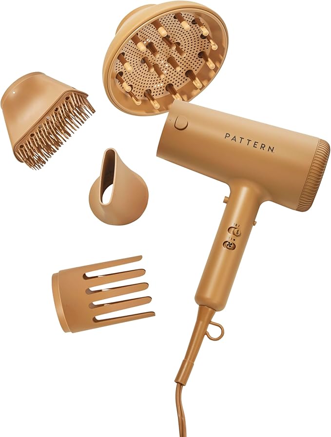 PATTERN by Tracee Ellis Ross Blow Dryer with Four Attachments for Curly Coily &amp Tight Texture Hair