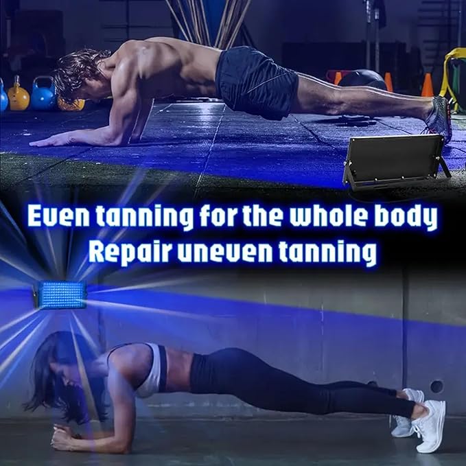 Professional LED Tanning Lamp with 144 Radiances for Home Use Achieve Organic Brown Fast Transportable Pliable Plan Dark Tanning Lamp