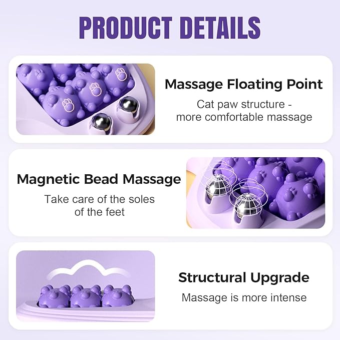Foot Massager Roller for Plantar Fasciitis Relief Dual Foot Massage Roller for Plantar Fasciitis Relief Feet Massager Portable Reflexology Massager for Stress Relief &amp Improved Circulation (Oran