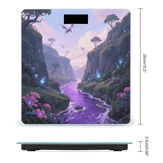 Mysterious Valley Weight Scale Large Digital Bathroom Scales with Bright LED Display Non Slip Digital Scale and Step On Fashion Weighing Machine for Body