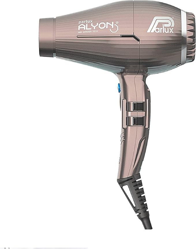 Parlux Alyon Bronze Hair Dryer with Miracle Large Detangling Brush Mint Green – Ionic and Ceramic Blow Dryer and Dual Bristle Brush for Fast Drying Frizz Control and Shine