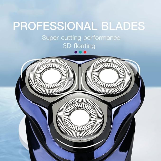 Head Shavers for Bald Men Shaver Electric Razor Beard Trimmer Beard Cutting Machine Beard Shaver Waterproof Rechargeable Electric Shaver for Men