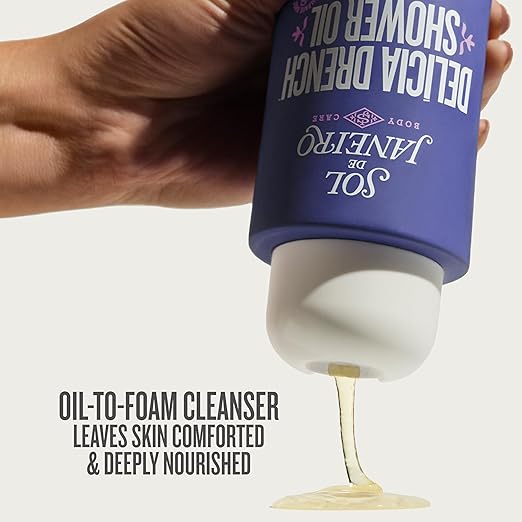 Sol de Janeiro Moistuizing Shower Duo | Delicia Drench Shower Oil &amp Beija Flor Elasti Body Wash | Cheirosa 59 &amp 68 | 13 fl oz. | Amazon Exclusive