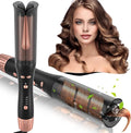 Automatic Curling Iron Meidiero Auto Hair Curlers with 1 Hair Curler Large Barrel Cool Air Anti-Tangle Rotating Curling Wand Iron for Hair Styling Dual Voltage with Auto Shut-Off 4 Tempe Settings