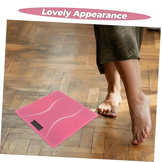 HEALLILY Portable Digital Scale for Women Accurate Rechargeable Electronic Weighing Tool Bathroom Scale for Home Decor Compact and Stylish Design for Family Use