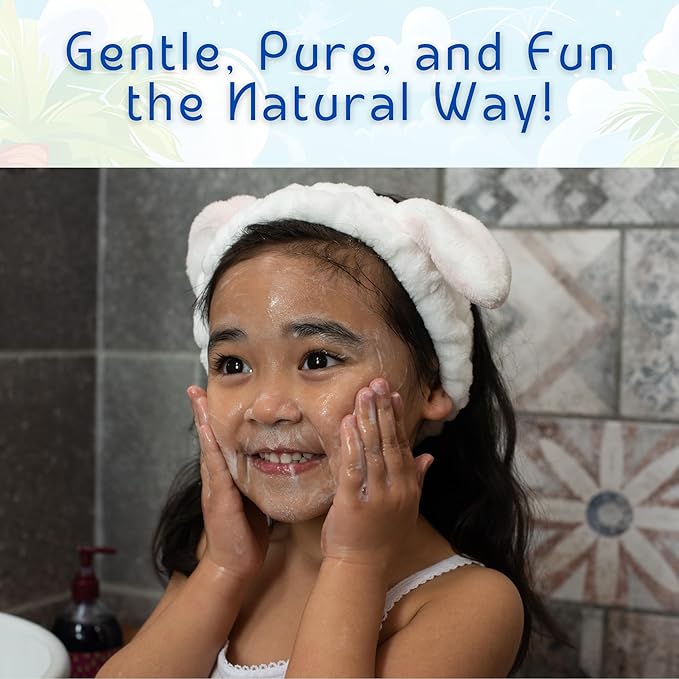 Kids Body Wash – Plant Based Gentle Moisturizer with Shea Butter – Safe for Sensitive Skin – Summer Splash – 3 Pack (8 oz Each)