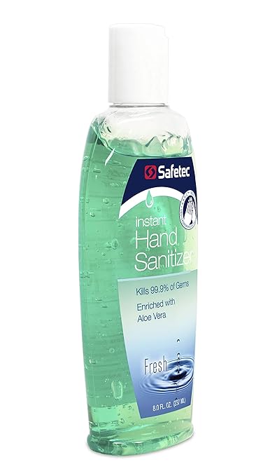 Safetec Hand Sanitizer Fresh Scent 8 oz. squeeze bottle (24 bottles/case)