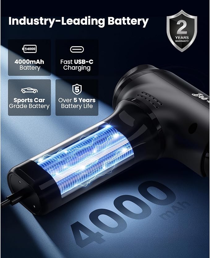 BOB AND BRAD T2 Max Massage Gun Deep Tissue with Metal Head Professional Muscle Massager HSA Portable Percussion Electric Massager Gun for Athletes for Home Gym Pain Relief FSA Eligible