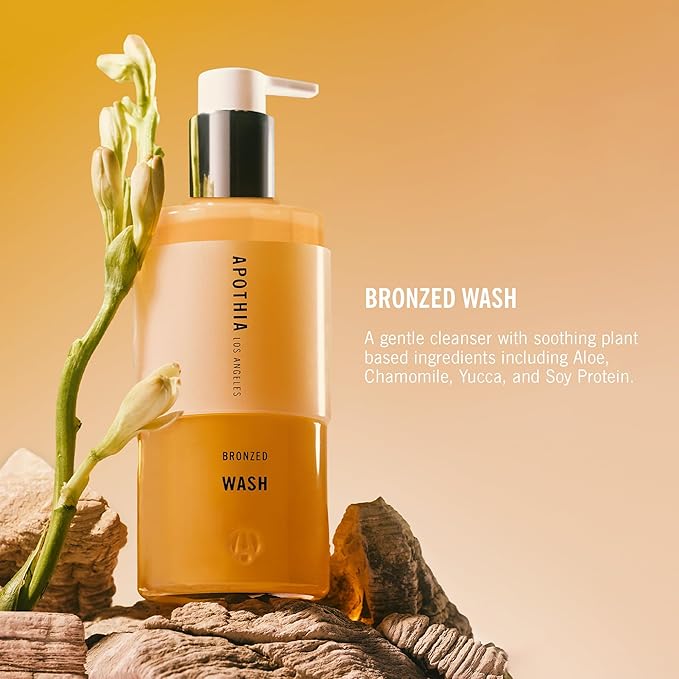 APOTHIA Hand &amp Body Wash | BRONZED | Orange Blossom Jasmine Bergamot &amp Musk | Hydrating Moisturizing Cleanser | Clean Non-Toxic Formula | 10 oz
