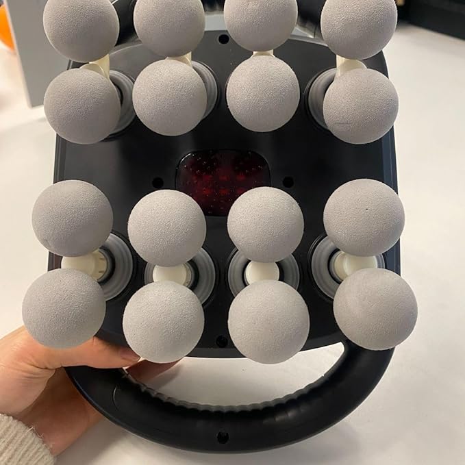 Deep Tissue Percussion Massage Gun 16-Heads Electric Massager with 3 Modes &amp 30 Intensity Levels Quiet Handheld Fascia Blaster for Back Neck Shoulders Legs and Foot Pain Relief