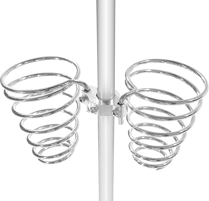 Hair Dryer StandTwisty Style Acrylic Top HolderHair Styling Appliances with Tray Two Spiral Holders and Heavy Base for Hair DryerFlat IronCurling StickHair StraightenerBrush (crystal)