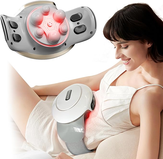 Electric Abdominal Massager Stomach Massager for Digestion Belly Cellulite Massage for Flattening BellyRelieves Discomfort Caused by Bloating ConstipationStomach Pain Gifts for Mom