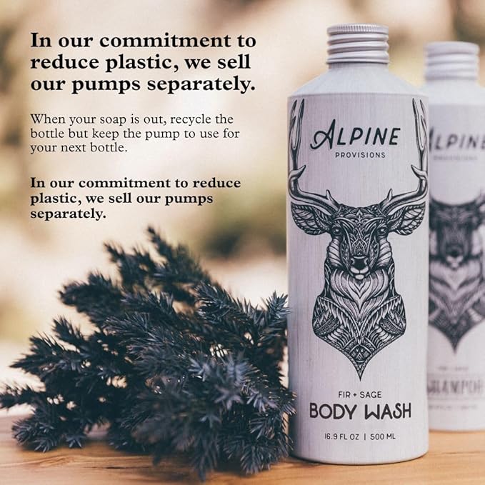 Alpine Provisions Natural &amp Organic Body Wash with Lavender &amp Juniper – Moisturizing Shower Gel with Aloe Vera Coconut Oil &amp Essential Oils – Vegan Sulfate-Free Plastic-Free – 16.9 fl o
