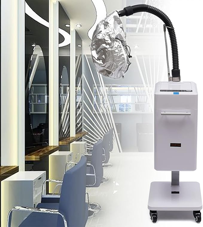 Generic Professional Hair Steamer Anion Hair Color Processor Beauty Salon Vertical Hair Steamer Machine for Hair Care Hair Repair 110V 500W