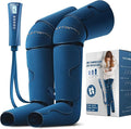 Air Compression Leg Massager with Heat - Ideal Christmas Mother's Day and Father's Day Gifts for Men Women Dad Mom - Relieves Foot and Knee Pain Eases Varicose Veins Cramps Swelling and Edema
